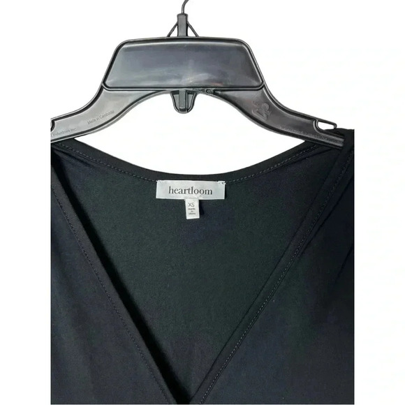 1695. HEARTLOOM SLEEVELESS JUMPSUIT BLACK IN COLOR SIZE XSMALL V NECKLINE - Picture 6 of 10